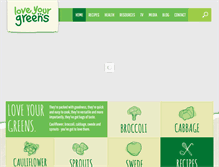 Tablet Screenshot of loveyourgreens.co.uk